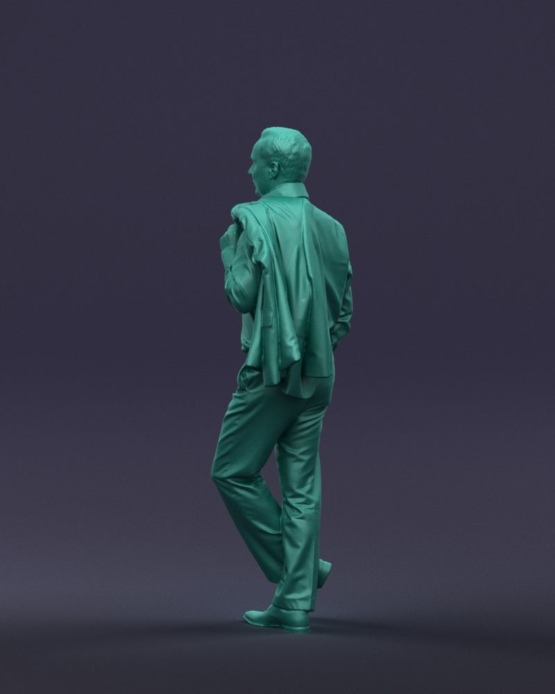 Legs cross man 0417 3D Print ready 3D print model_25