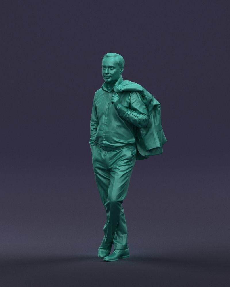 Legs cross man 0417 3D Print ready 3D print model_34
