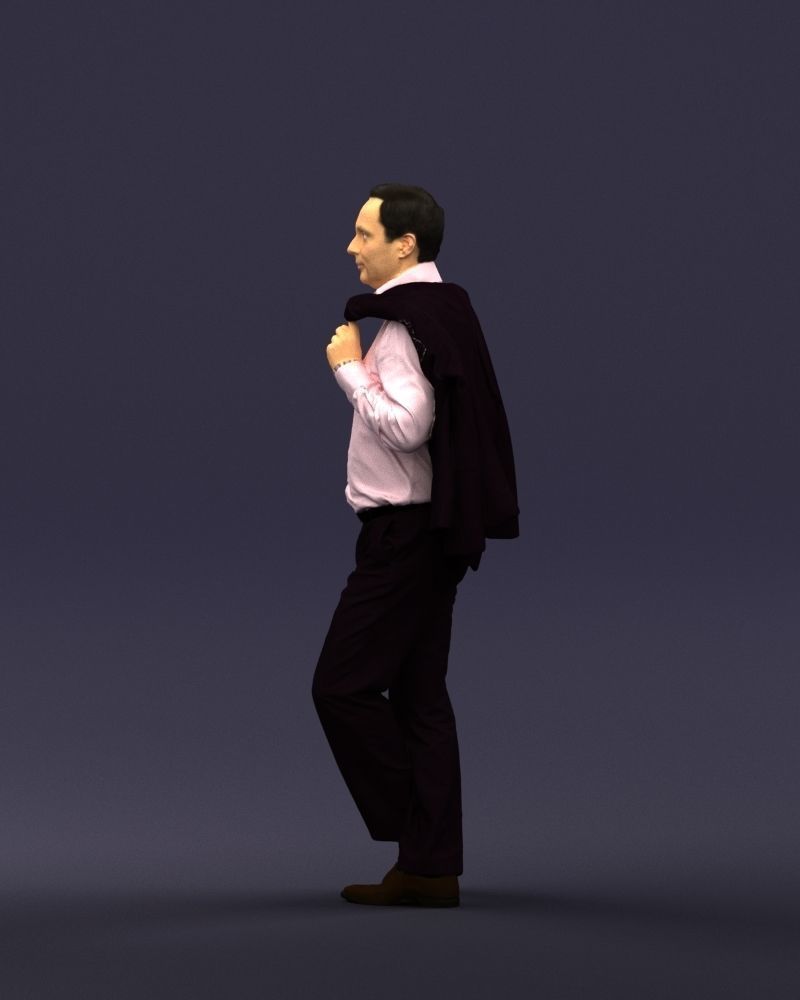 Legs cross man 0417 3D Print ready 3D print model_27