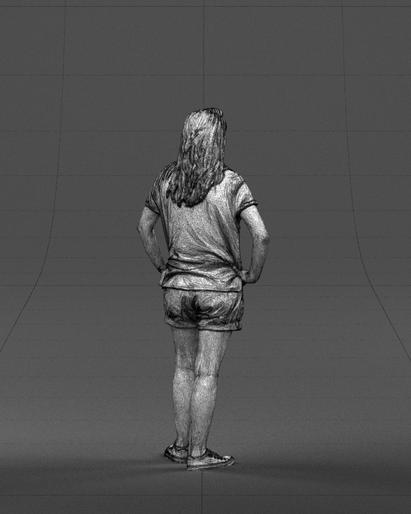 Shorts woman 0416 3D Print ready 3D print model_17