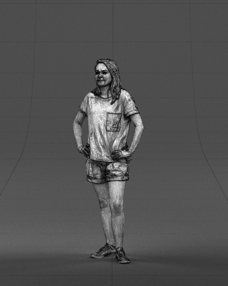 Shorts woman 0416 3D Print ready 3D print model_35