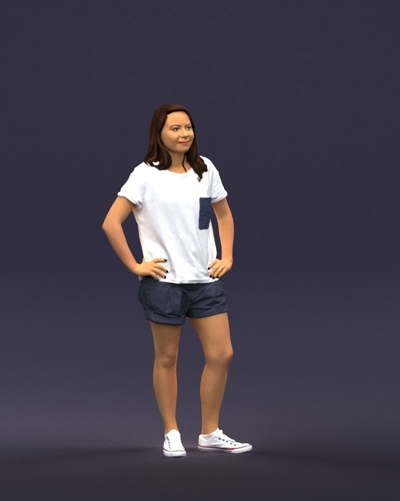Shorts woman 0416 3D Print ready 3D print model_3