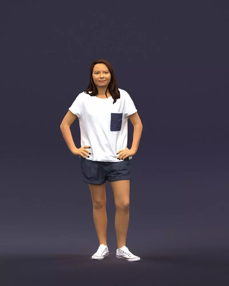 Shorts woman 0416 3D Print ready 3D print model_0