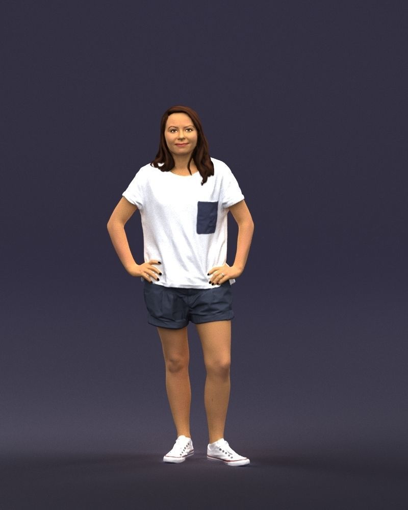 Shorts woman 0416 3D Print ready 3D print model_36