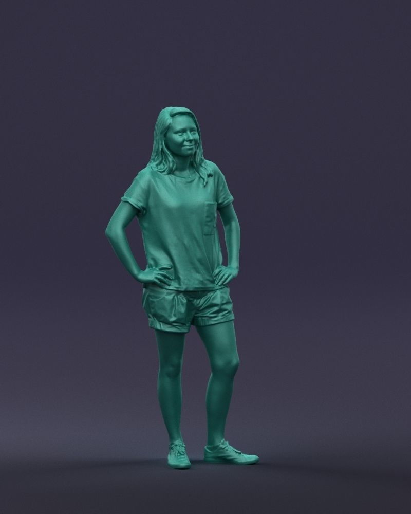 Shorts woman 0416 3D Print ready 3D print model_4