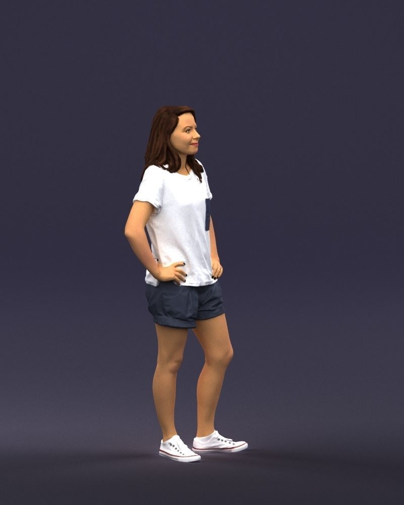 Shorts woman 0416 3D Print ready 3D print model_6