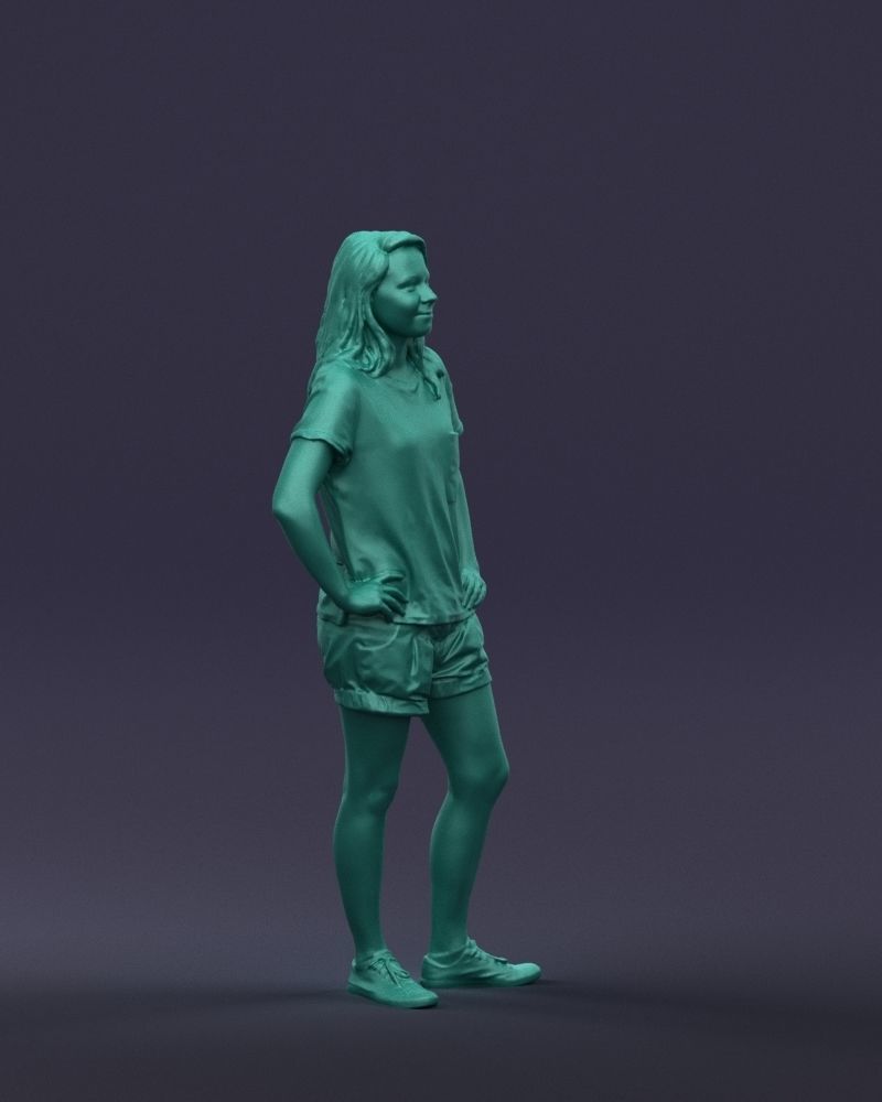 Shorts woman 0416 3D Print ready 3D print model_7