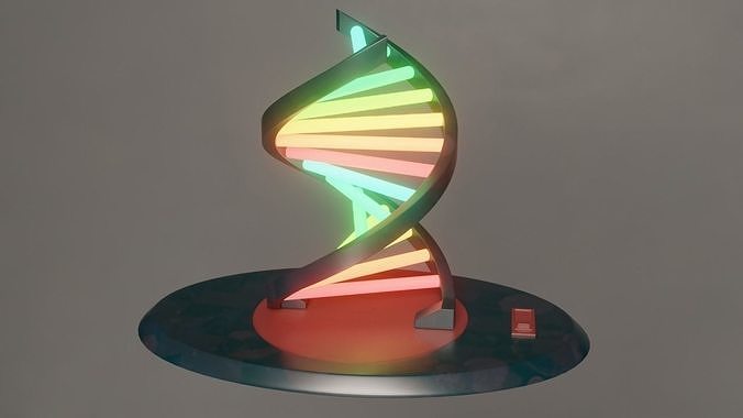 Double Helix Lamp- Low Poly Low-poly 3D model