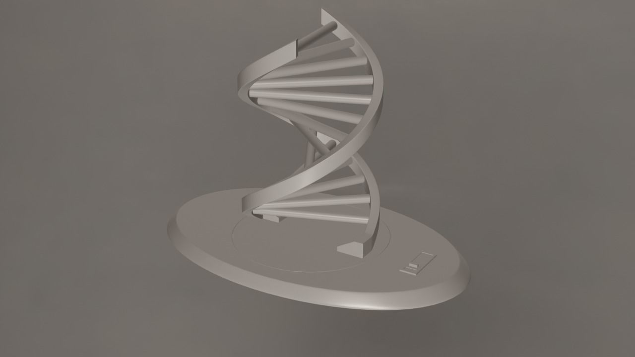 Double Helix Lamp- Low Poly Low-poly 3D model_18