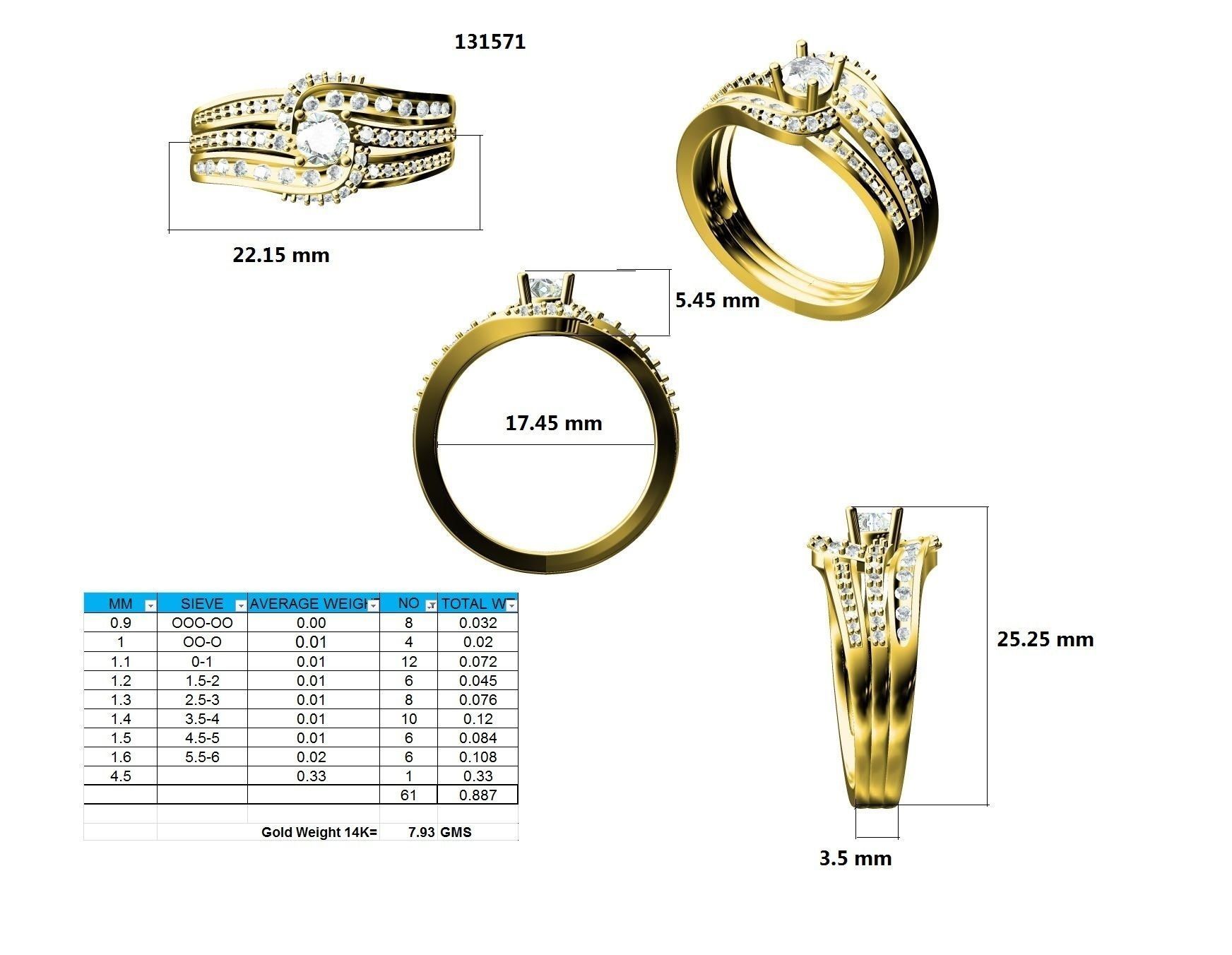 Ring - 131571 3D print model_12