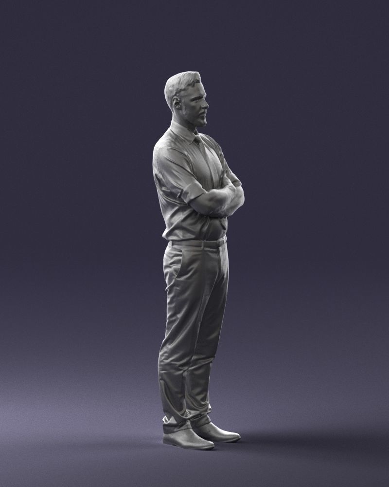 Guy in purple shirt 0470 3D model_31