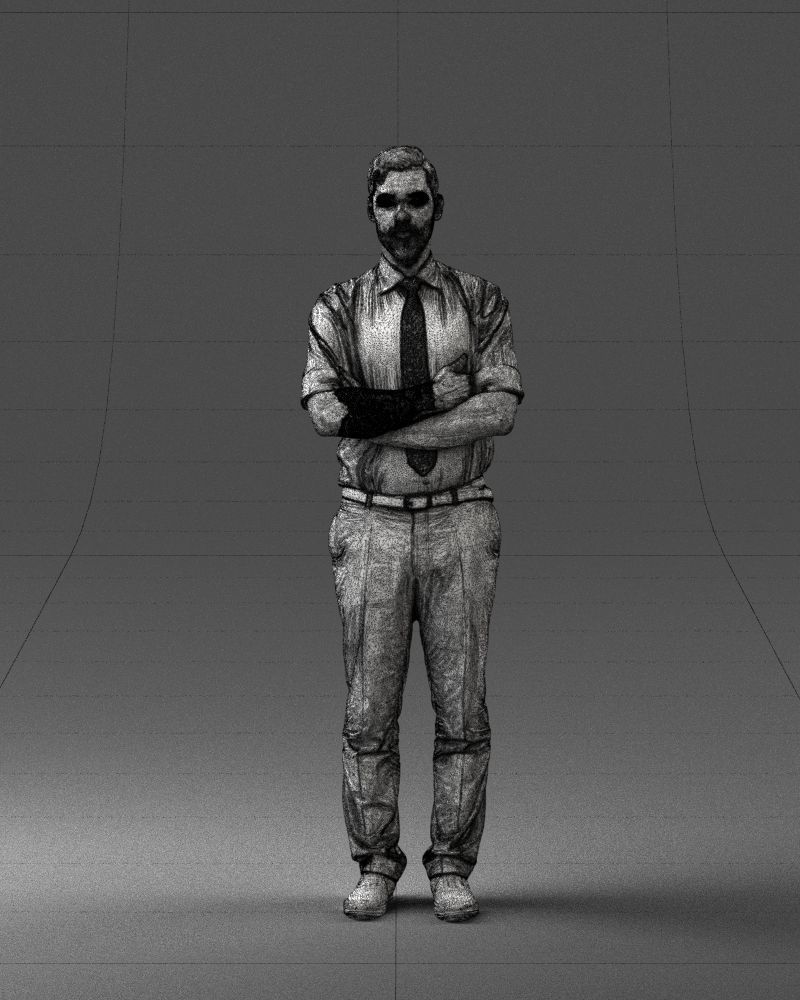 Guy in purple shirt 0470 3D model_2