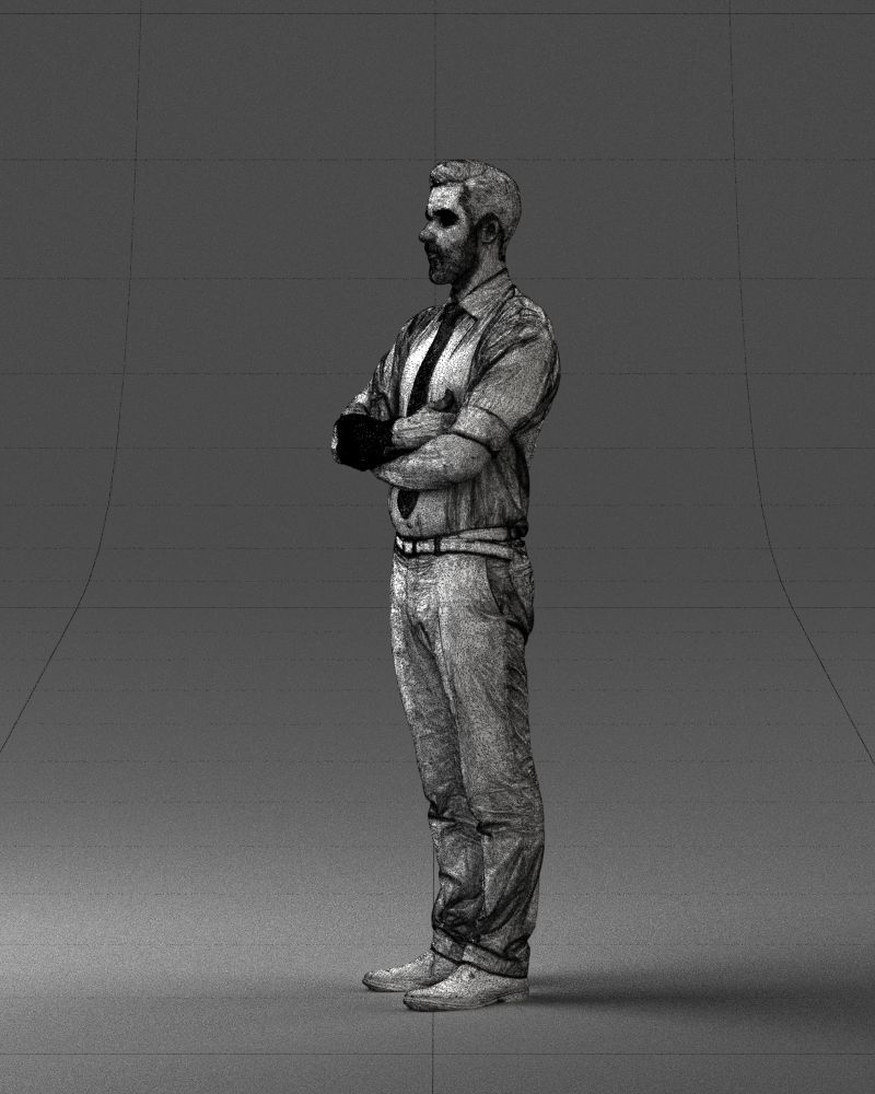 Guy in purple shirt 0470 3D model_8