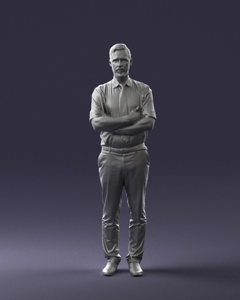 Guy in purple shirt 0470 3D model_1