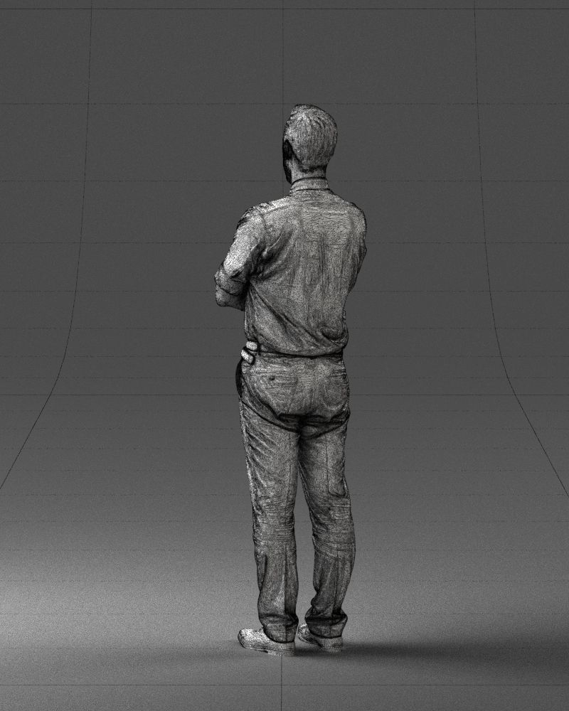 Guy in purple shirt 0470 3D model_17