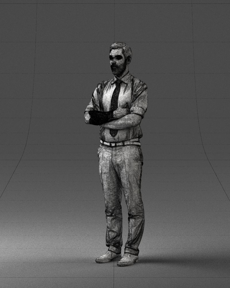 Guy in purple shirt 0470 3D model_5