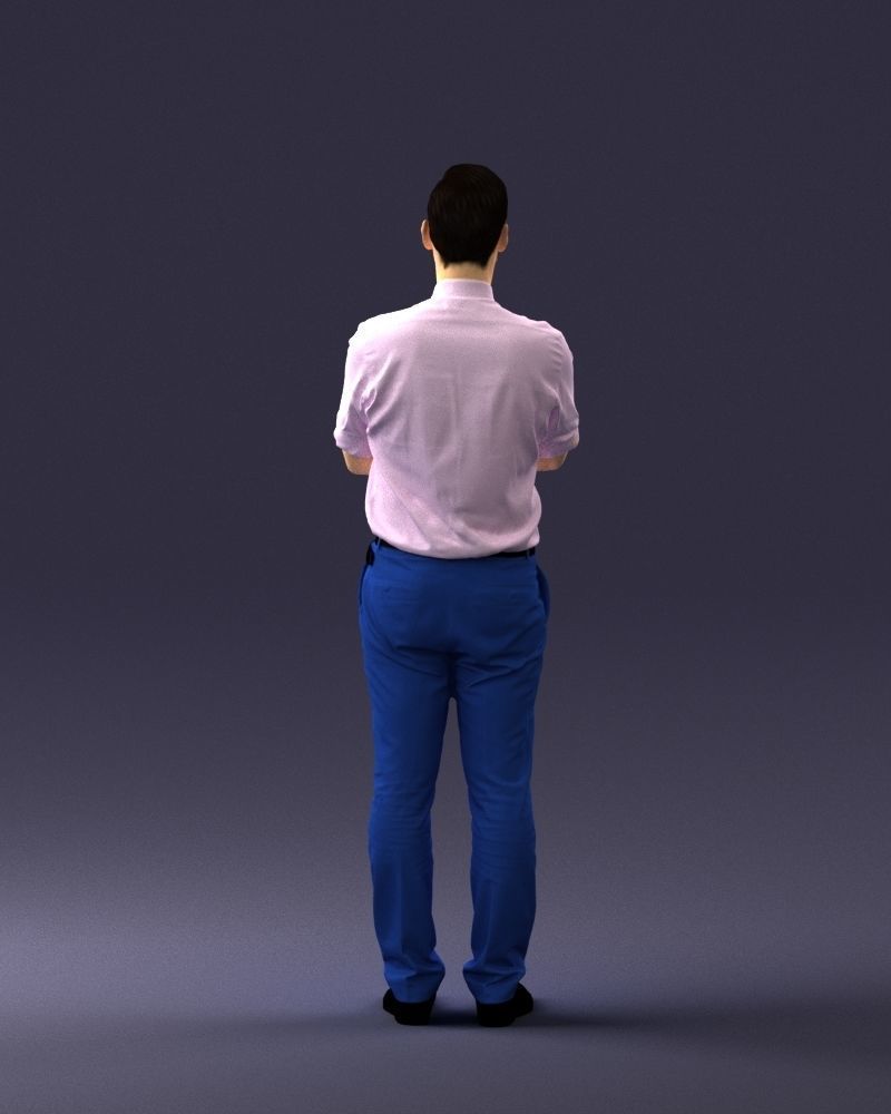Guy in purple shirt 0470 3D model_18