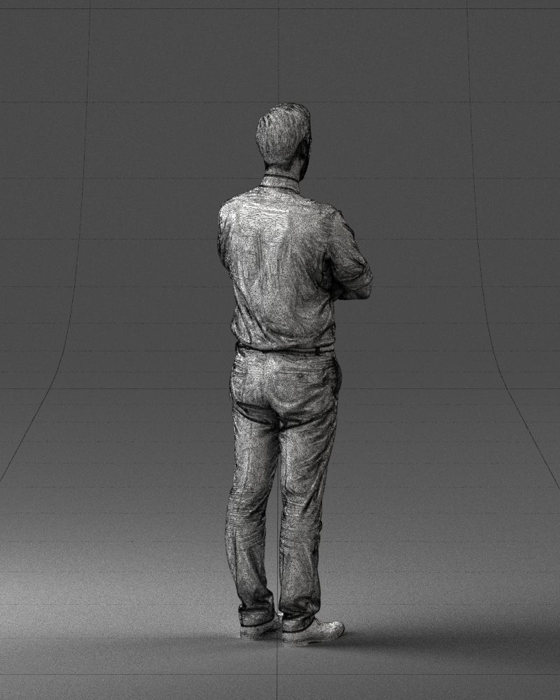 Guy in purple shirt 0470 3D model_23