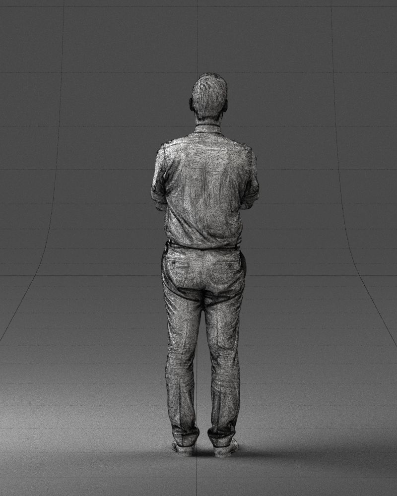 Guy in purple shirt 0470 3D model_20