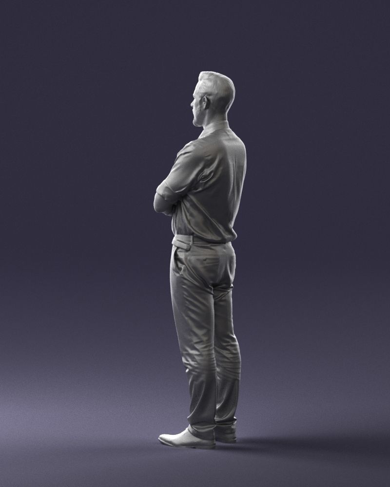 Guy in purple shirt 0470 3D model_13