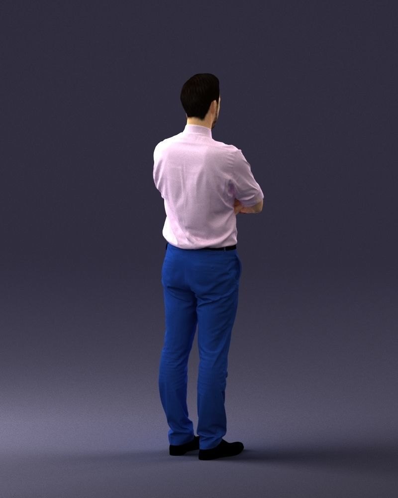 Guy in purple shirt 0470 3D model_21