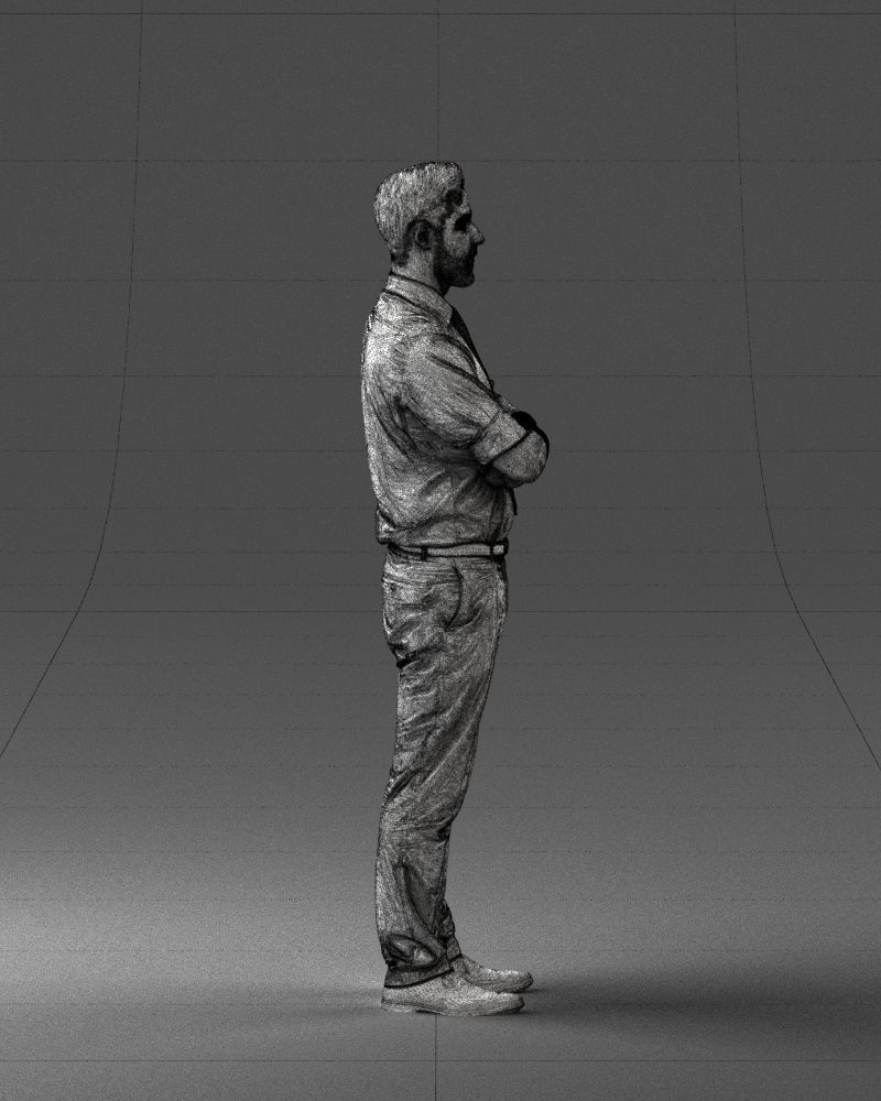 Guy in purple shirt 0470 3D model_29