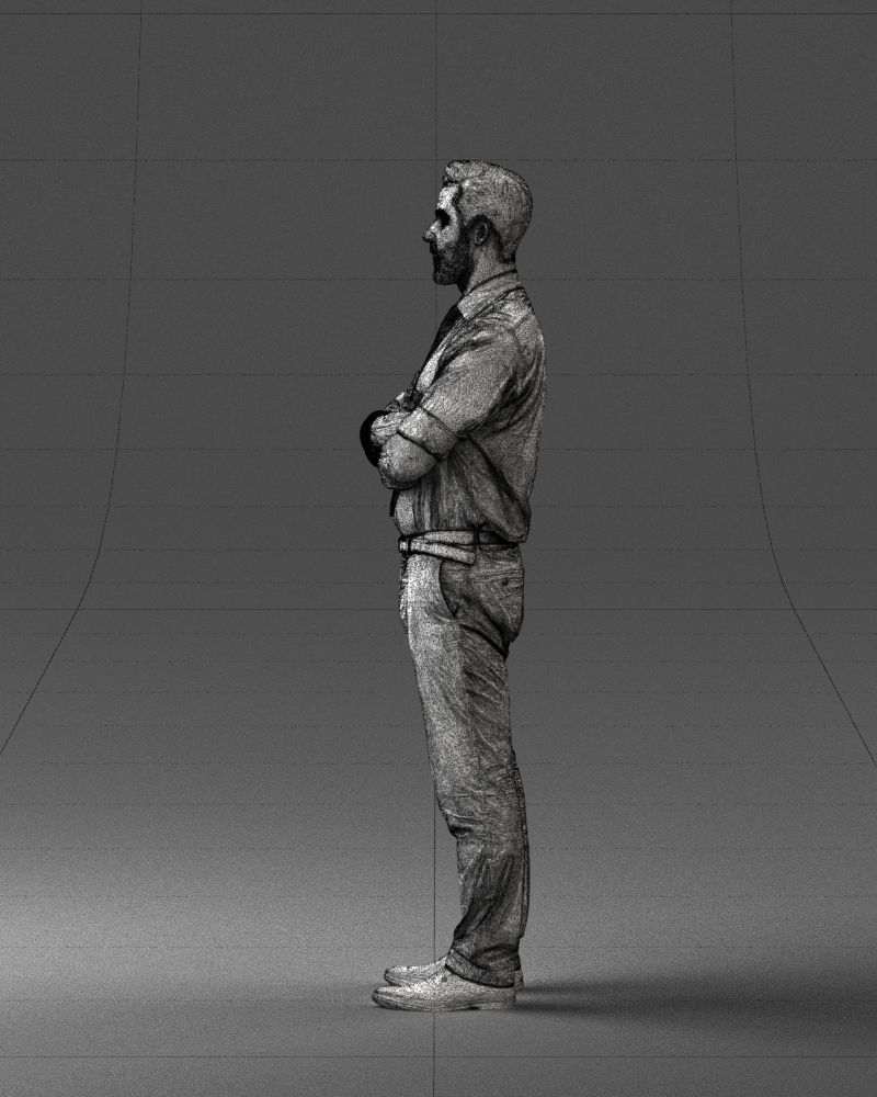 Guy in purple shirt 0470 3D model_11