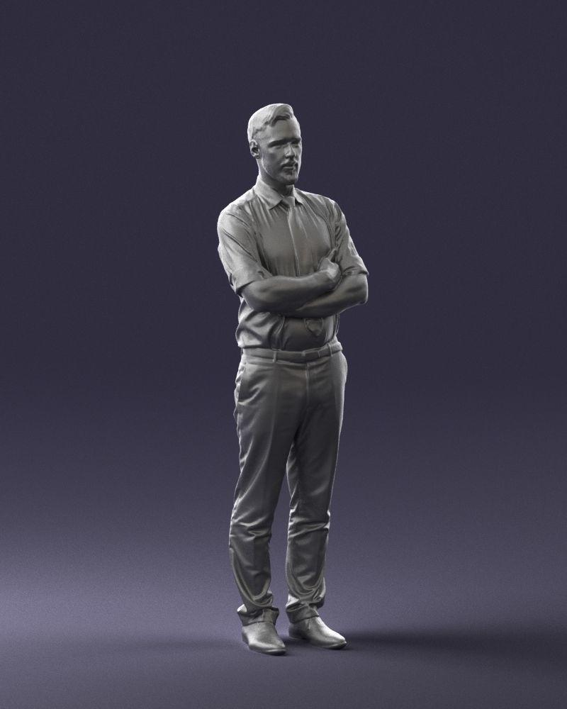 Guy in purple shirt 0470 3D model_34