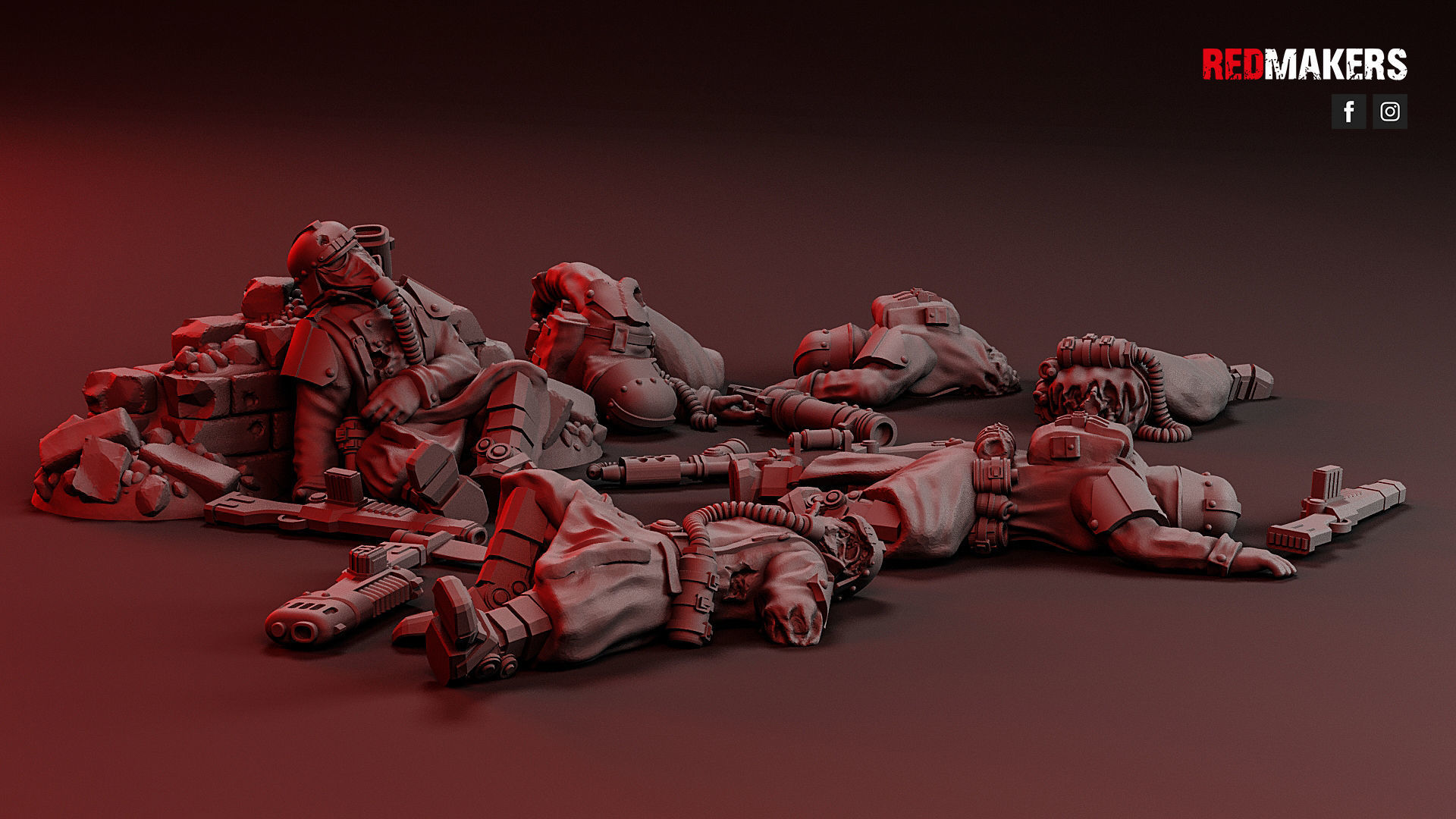 Death Squad - Slain soldiers 3D print model_28