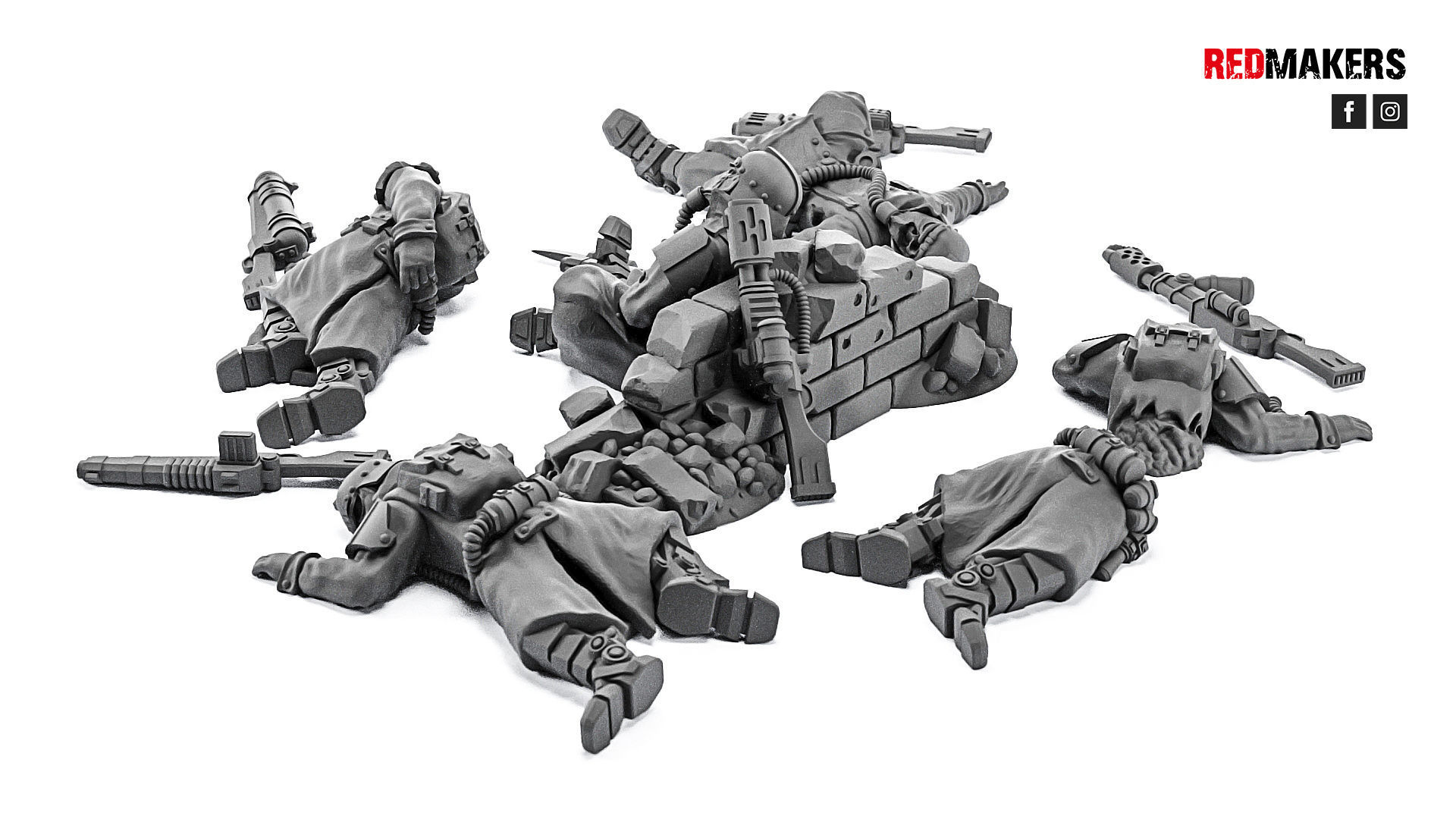 Death Squad - Slain soldiers 3D print model_4