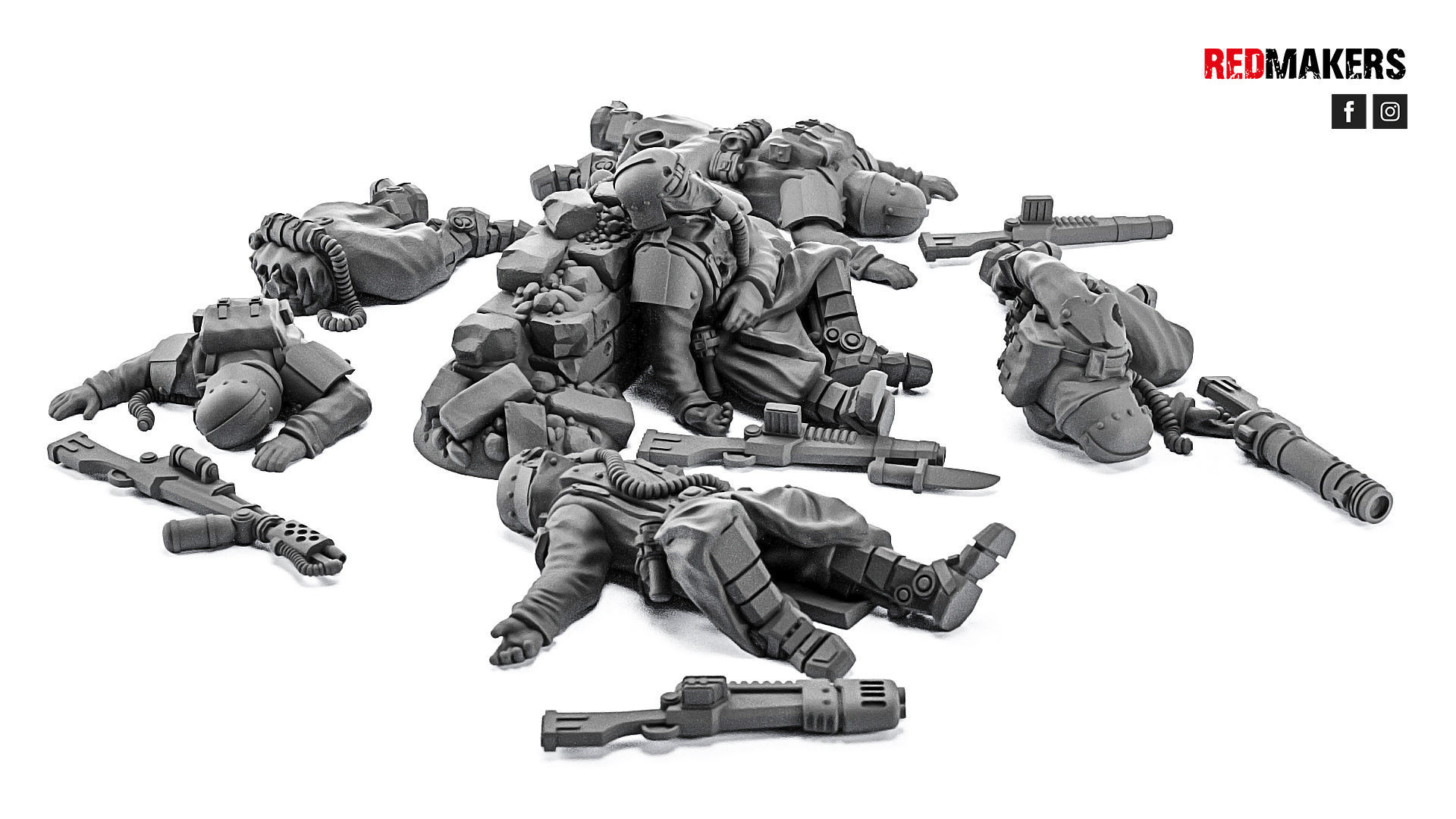 Death Squad - Slain soldiers 3D print model_3