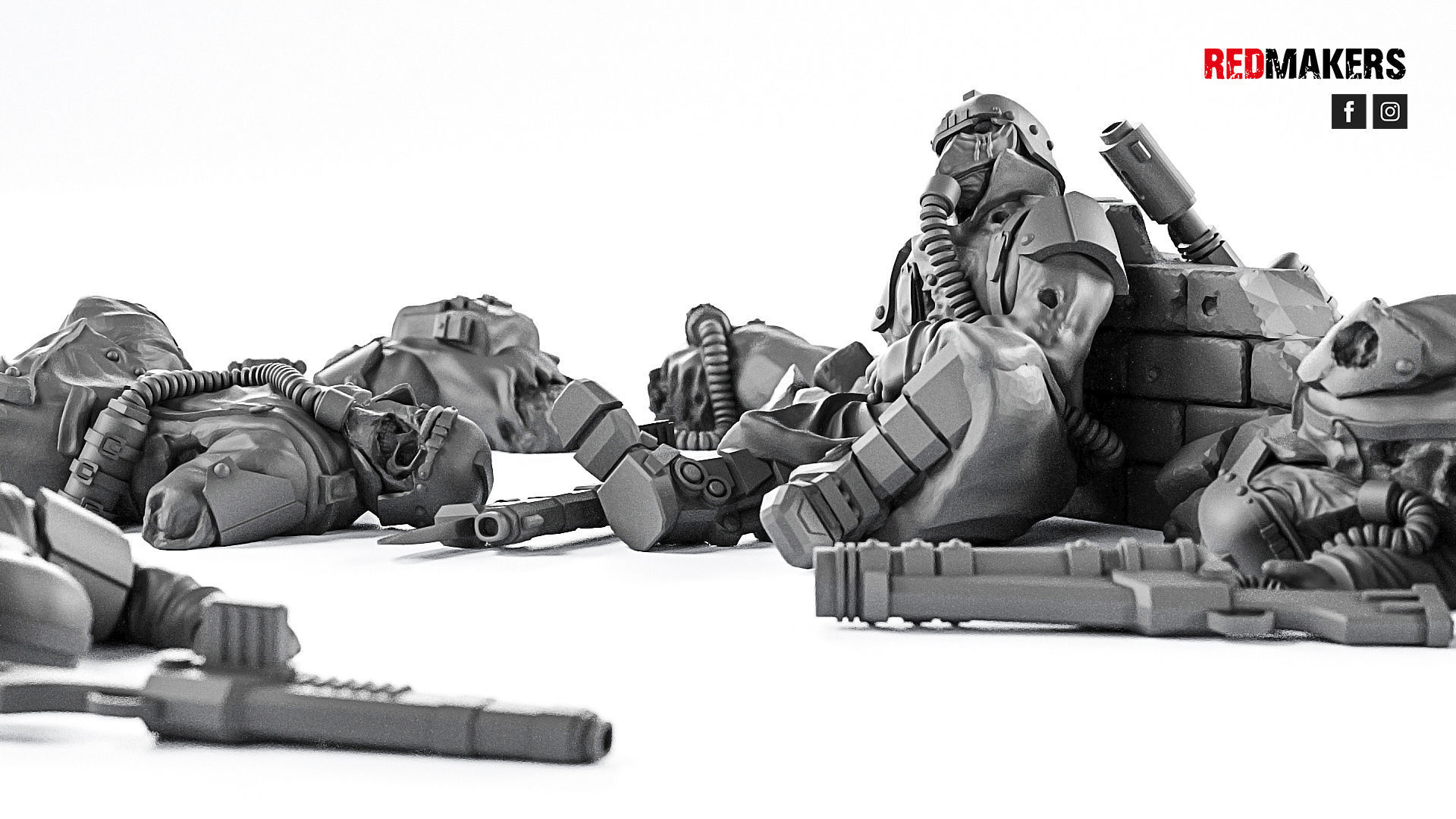 Death Squad - Slain soldiers 3D print model_2
