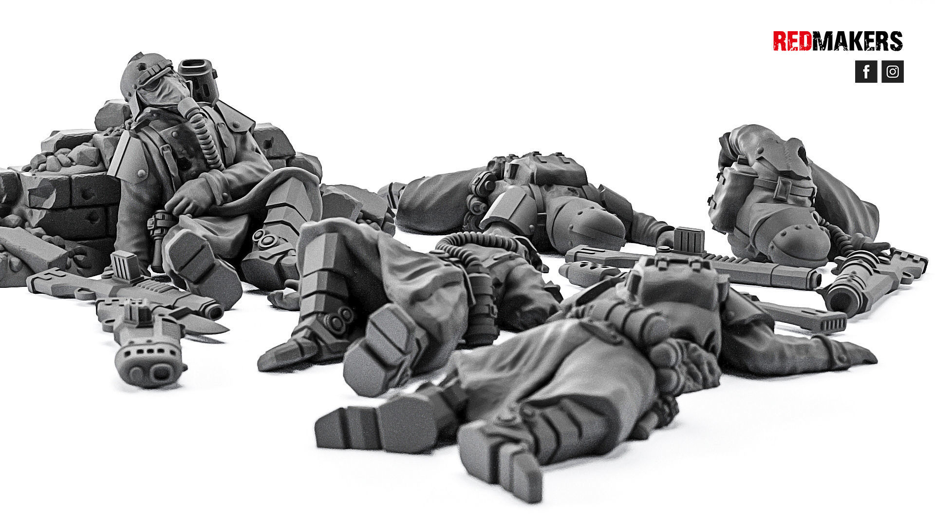 Death Squad - Slain soldiers 3D print model_6