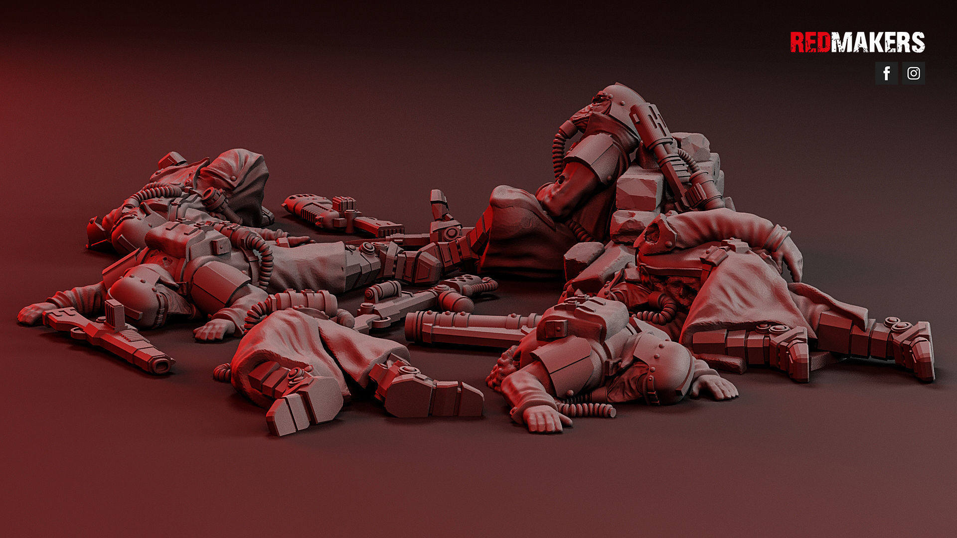 Death Squad - Slain soldiers 3D print model_29