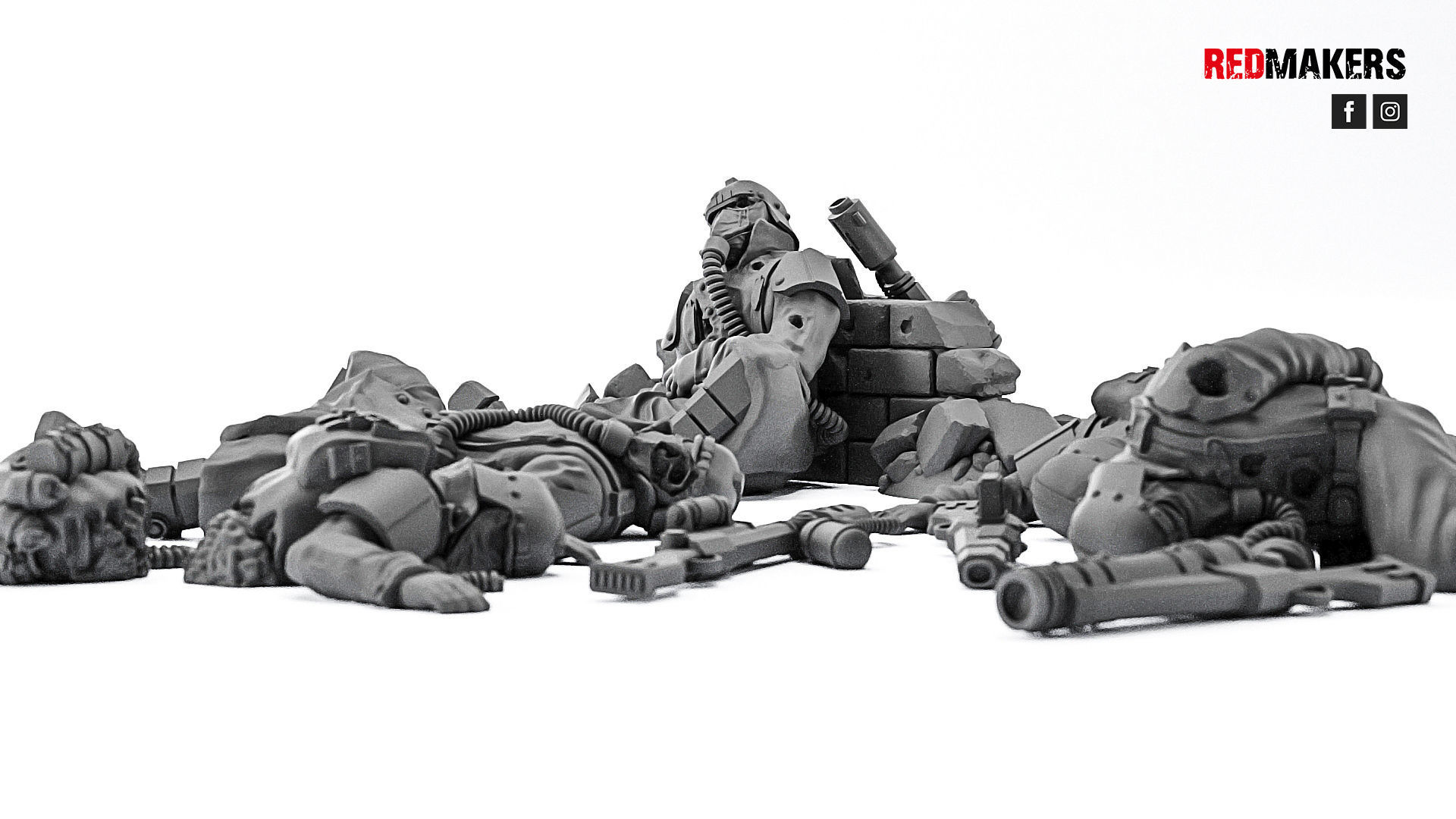 Death Squad - Slain soldiers 3D print model_5