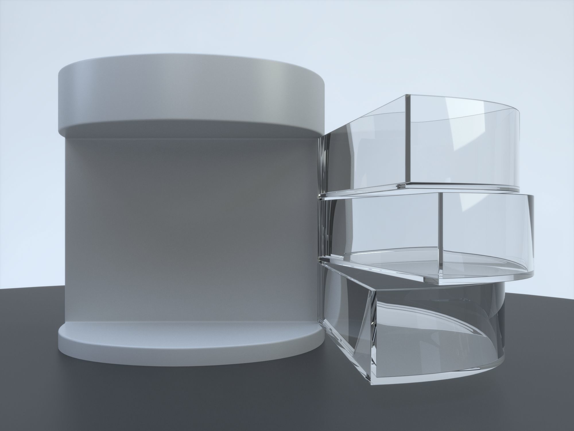 Desktop Organizer 3D model_7