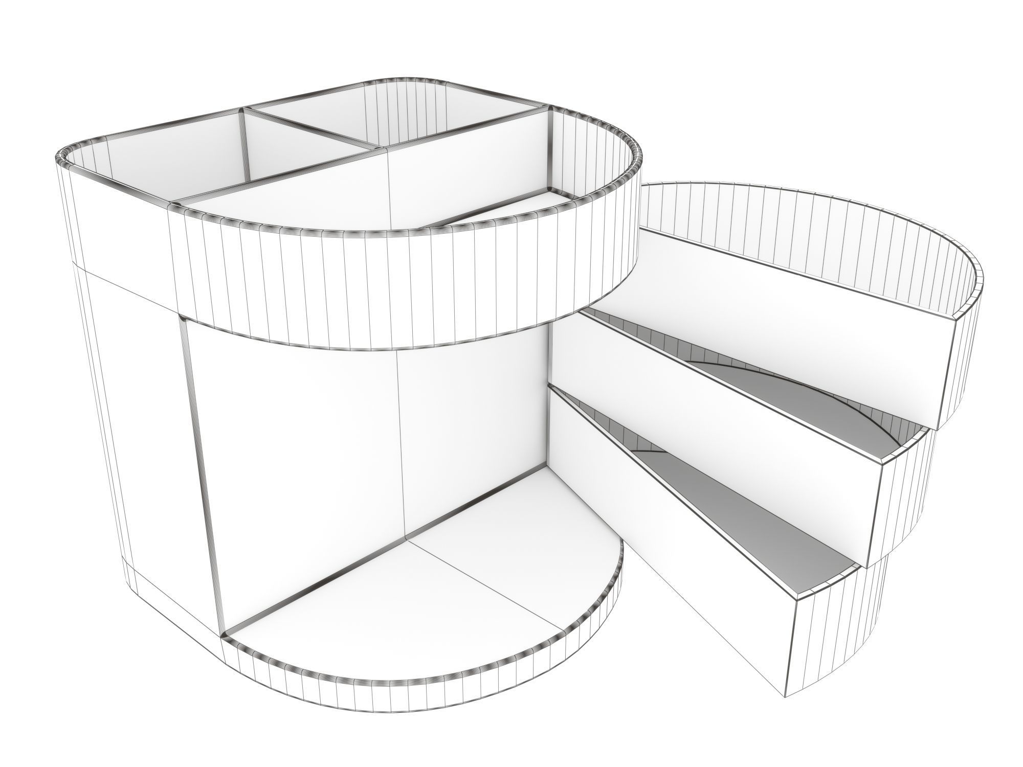 Desktop Organizer 3D model_13
