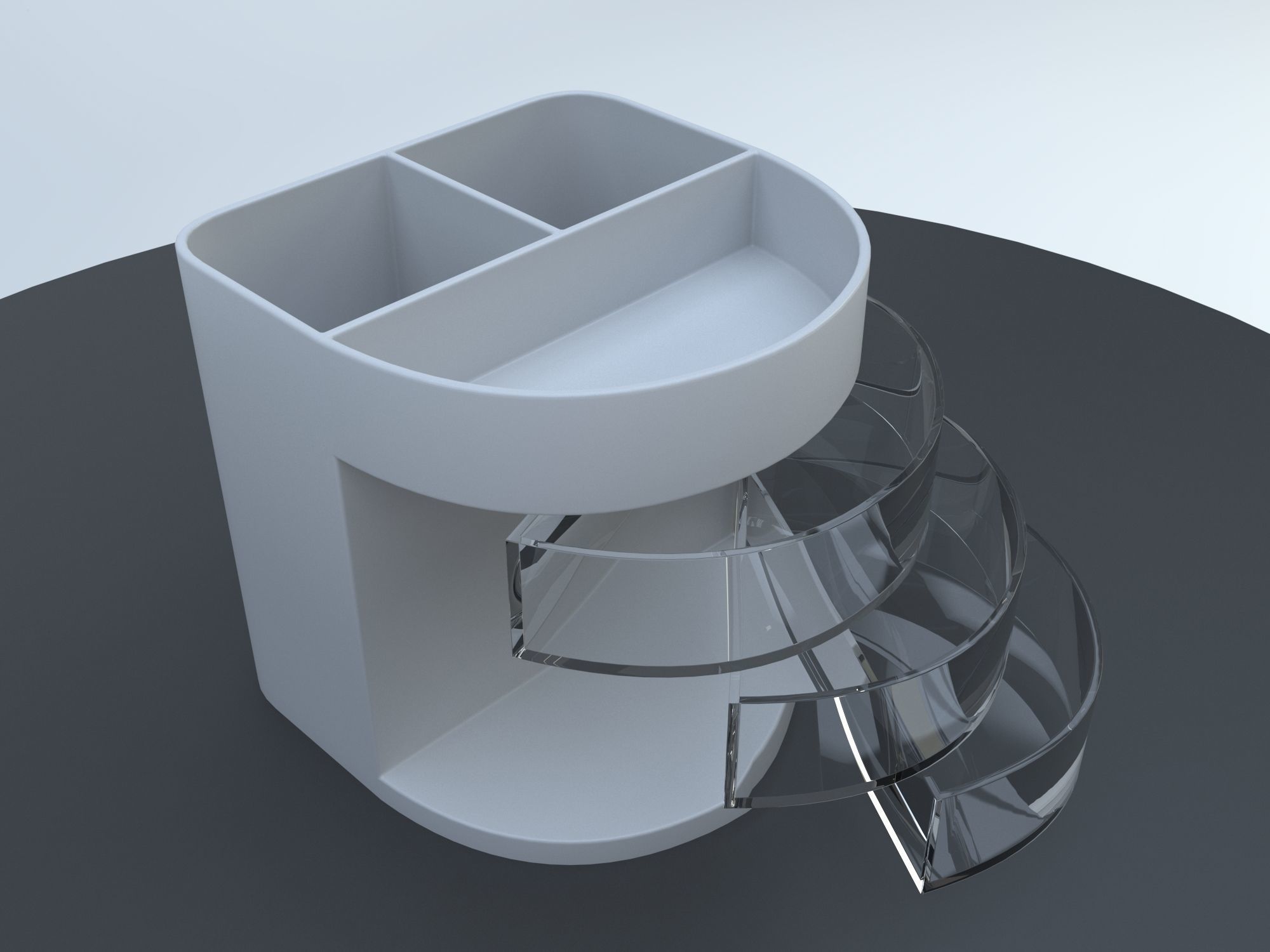 Desktop Organizer 3D model_5