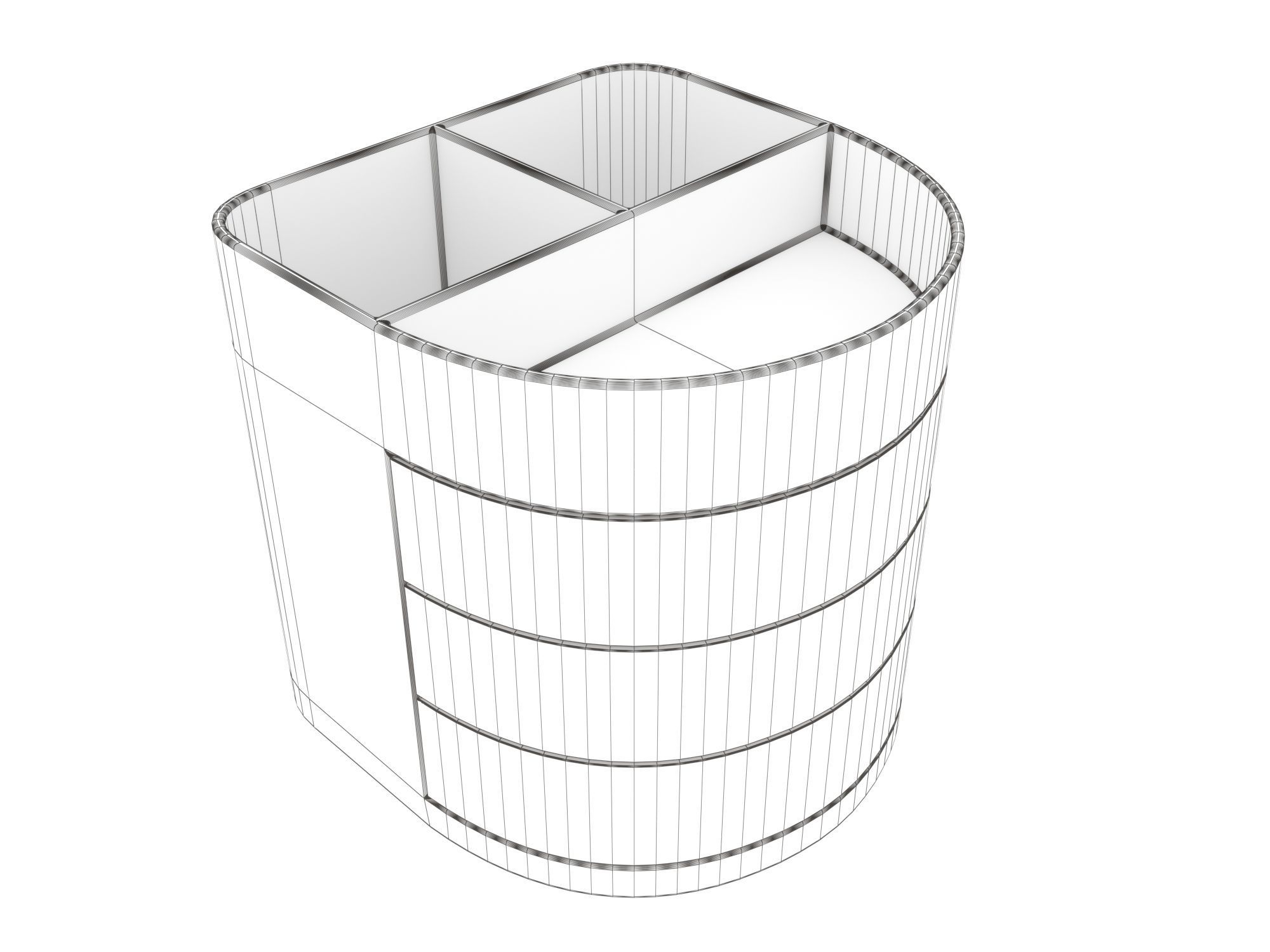 Desktop Organizer 3D model_11