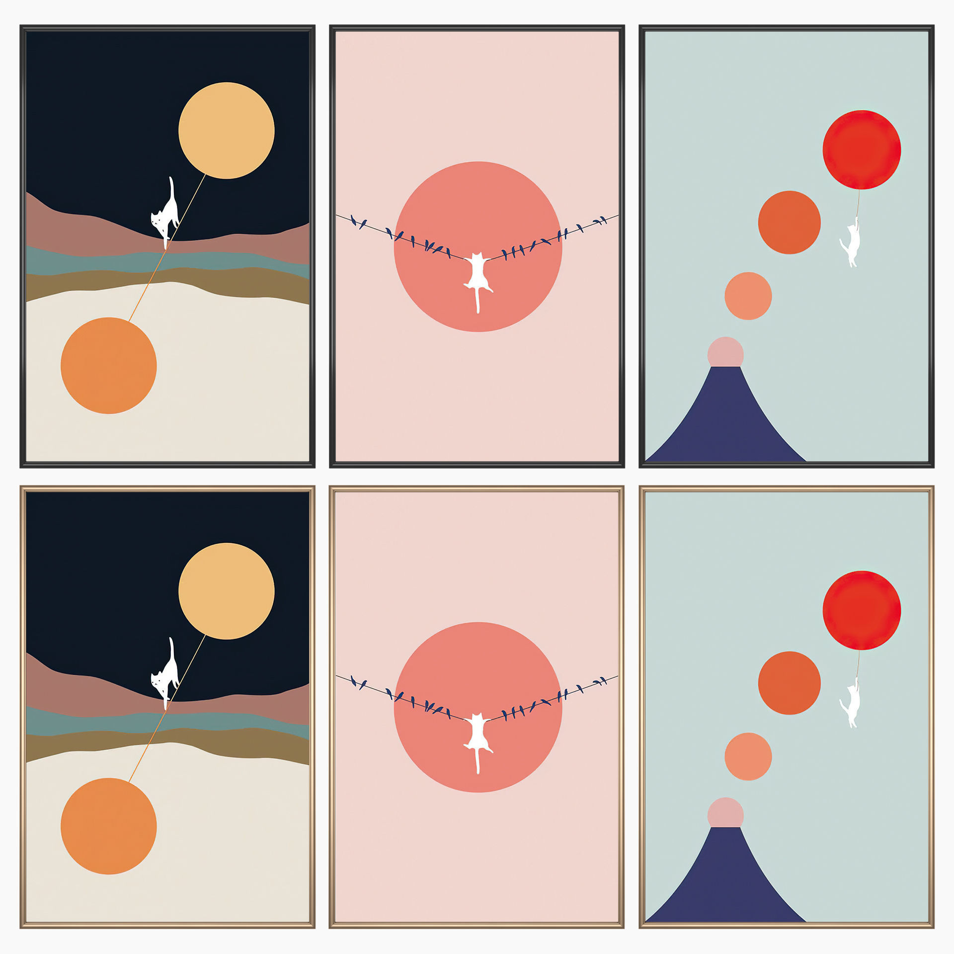 Wall Art Set 3510 3D model_1