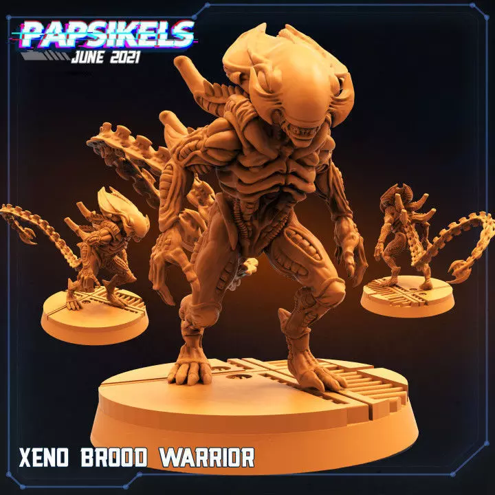 XENO BROOD WARRIOR 3D print model