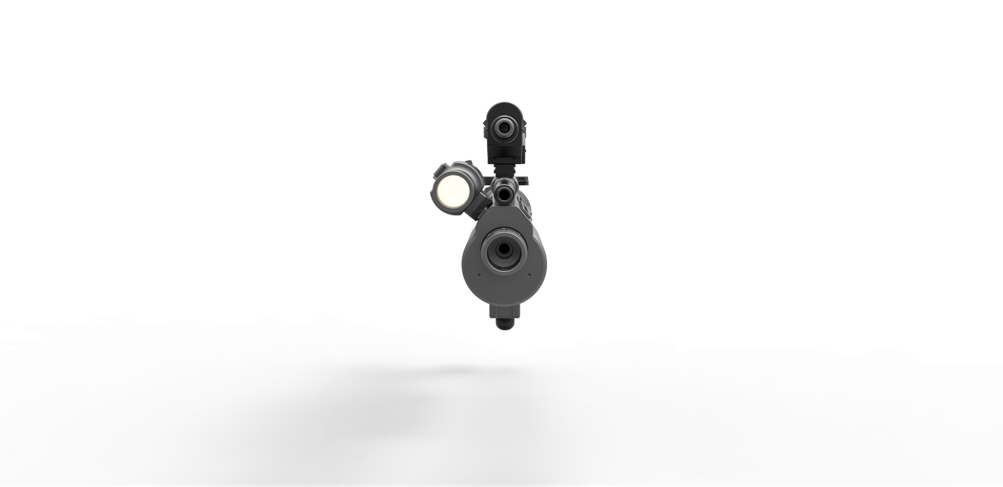 Blaster rifle A300 3D model_5