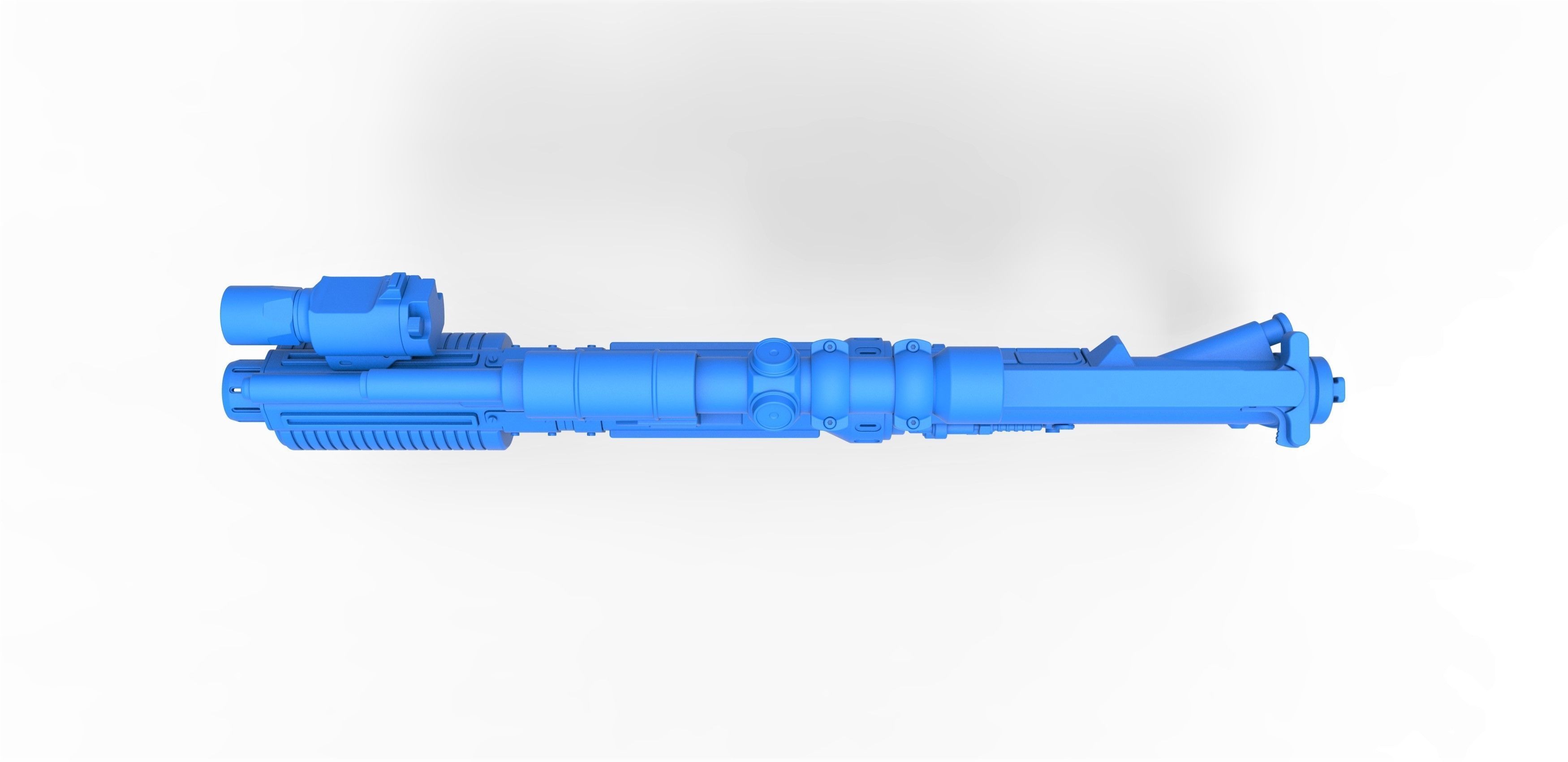 Blaster rifle A300 3D model_22