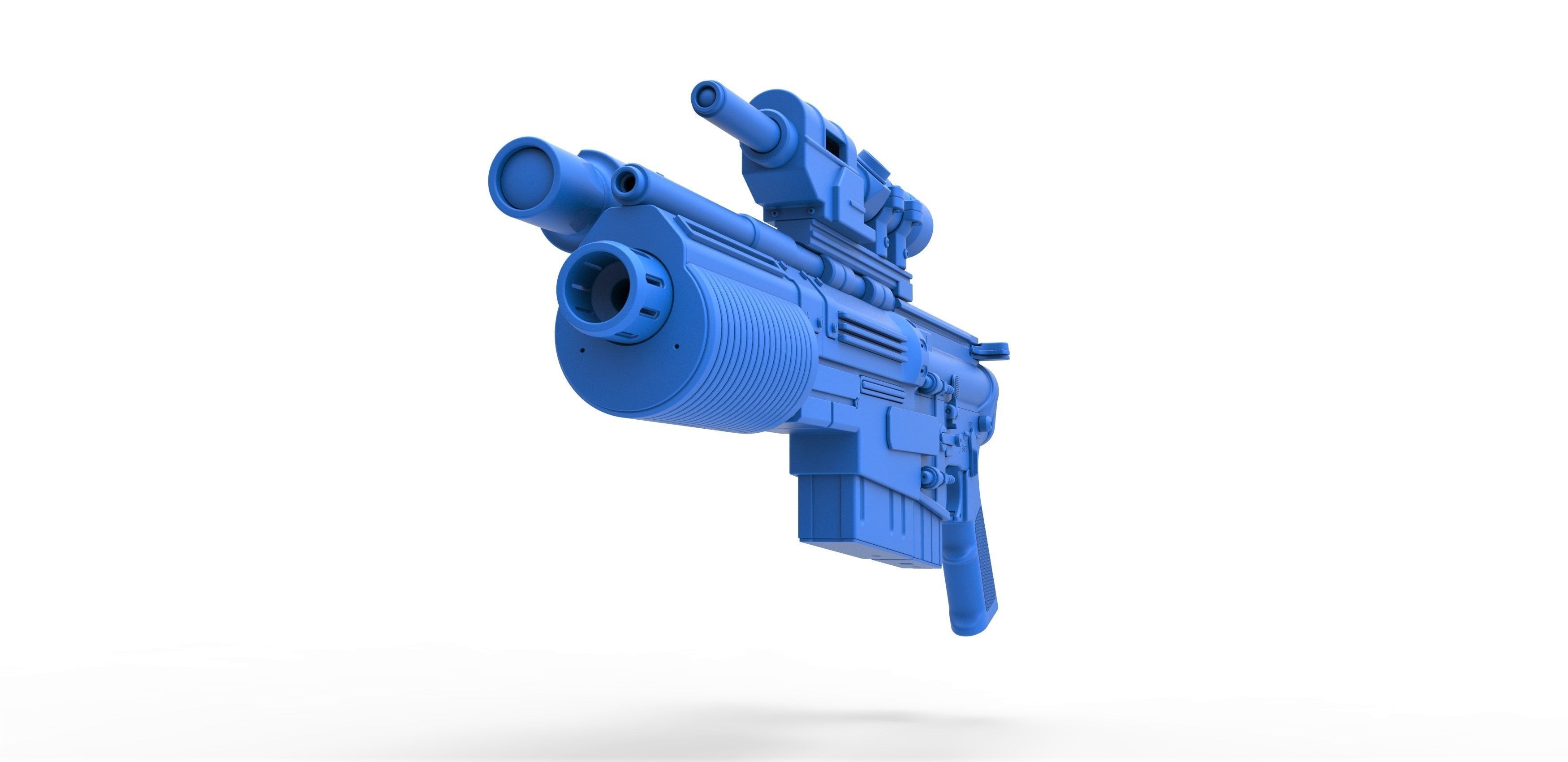 Blaster rifle A300 3D model_18