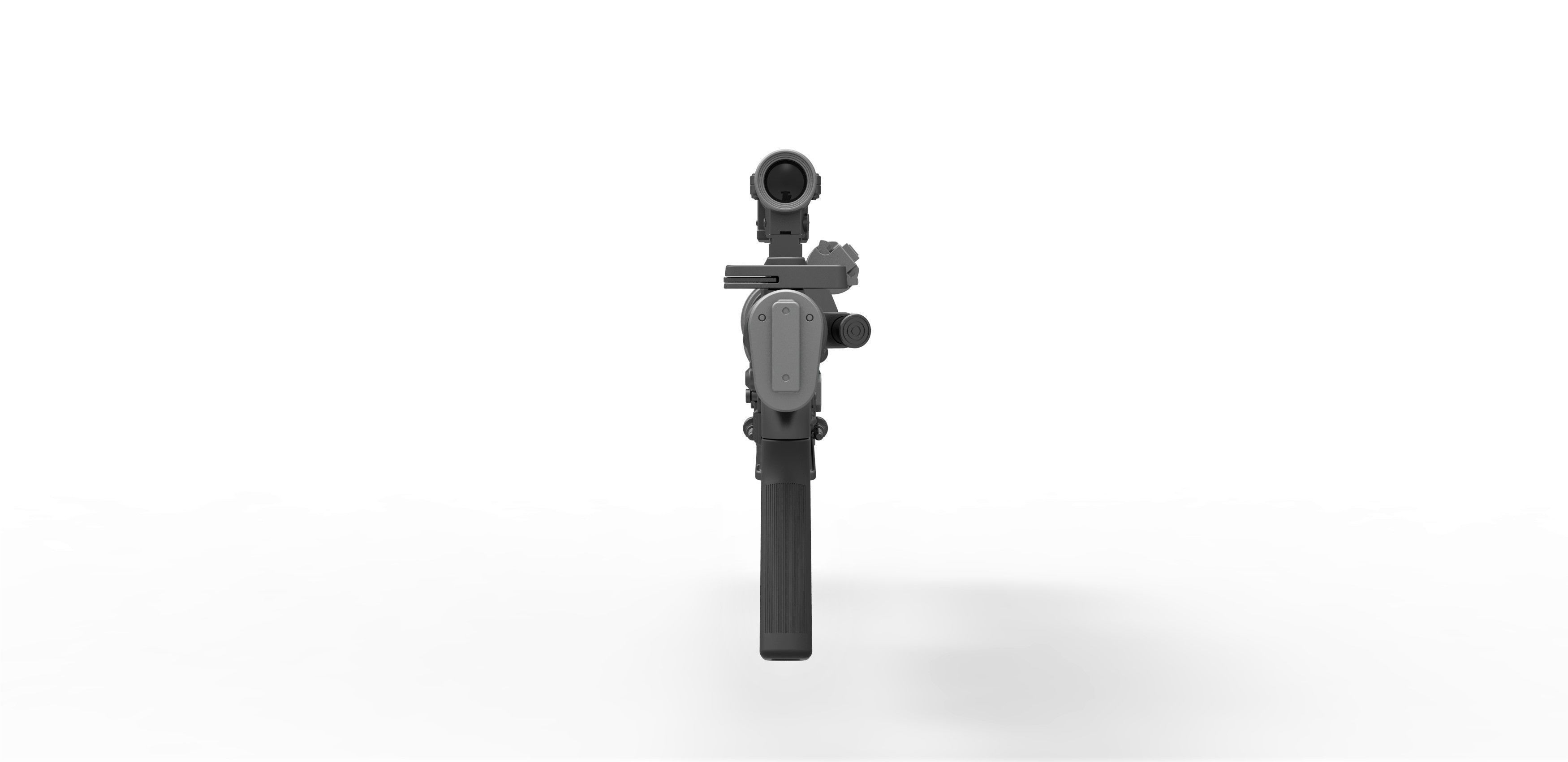 Blaster rifle A300 3D model_11