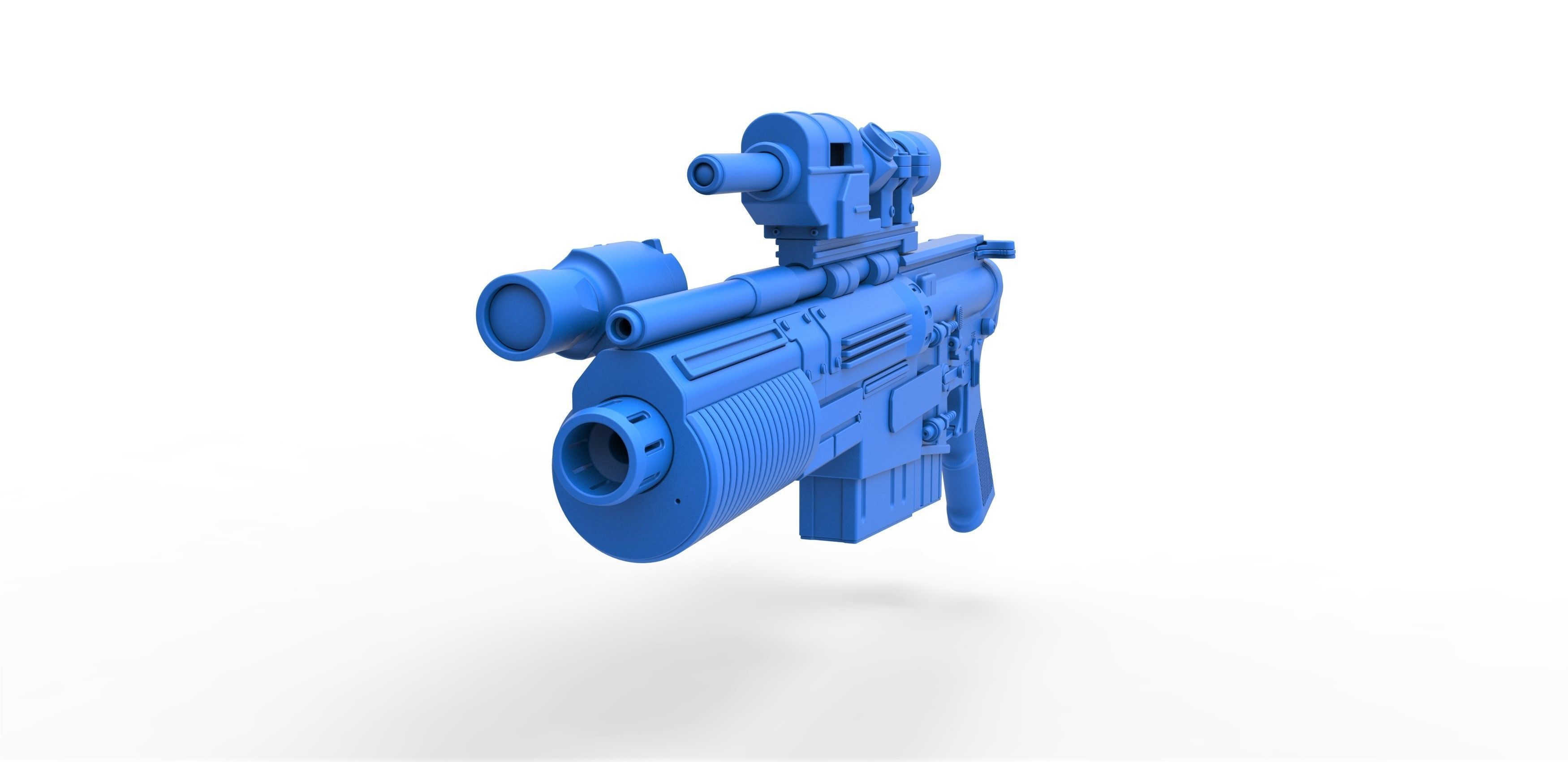 Blaster rifle A300 3D model_17