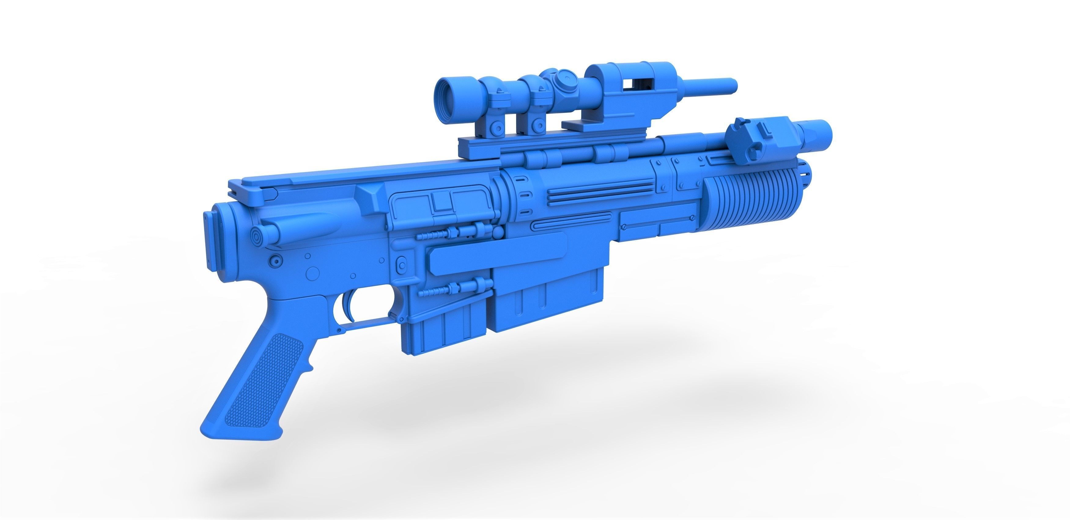 Blaster rifle A300 3D model_26