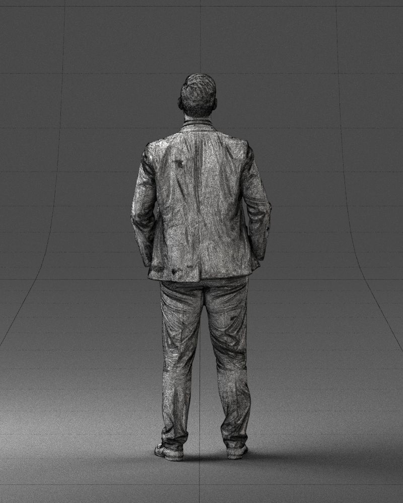 Man in suit and yellow tie 0489 3D model_20