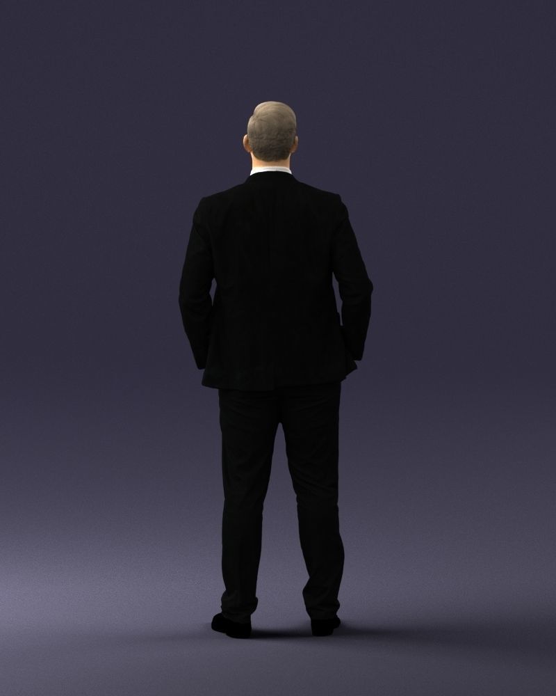 Man in suit and yellow tie 0489 3D model_18