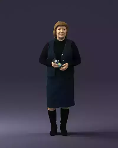 Grandmother vest sleeveless jacket 0495 3D Print Ready